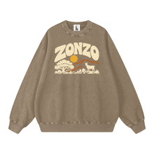 Snow Washed Oversized Sweatshirt